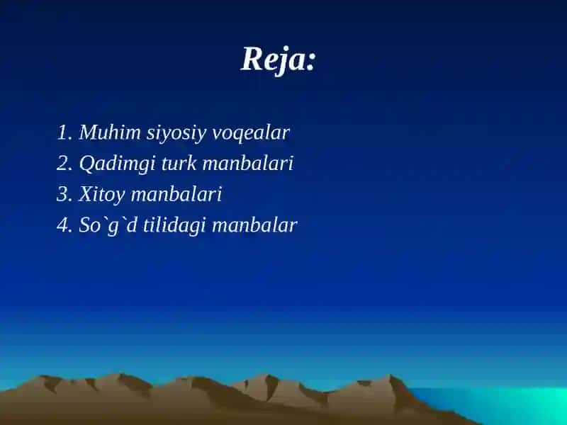 VI-VIII asrlar manbalari 2