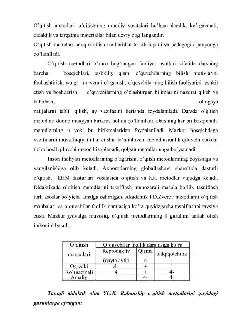 Biоlоgiya vа ekоlоgiya o’qitish mеtоdlаri 2