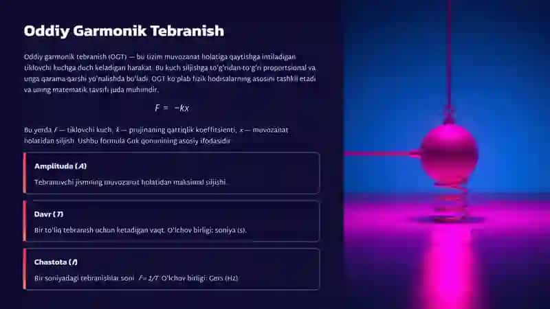 Tebranma Harakat Qonunlari 2