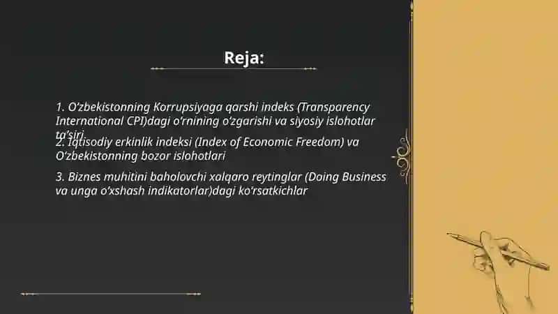 Oʻzbekistonning Korrupsiyaga qarshi indeksi (Transparency International CPI) 2