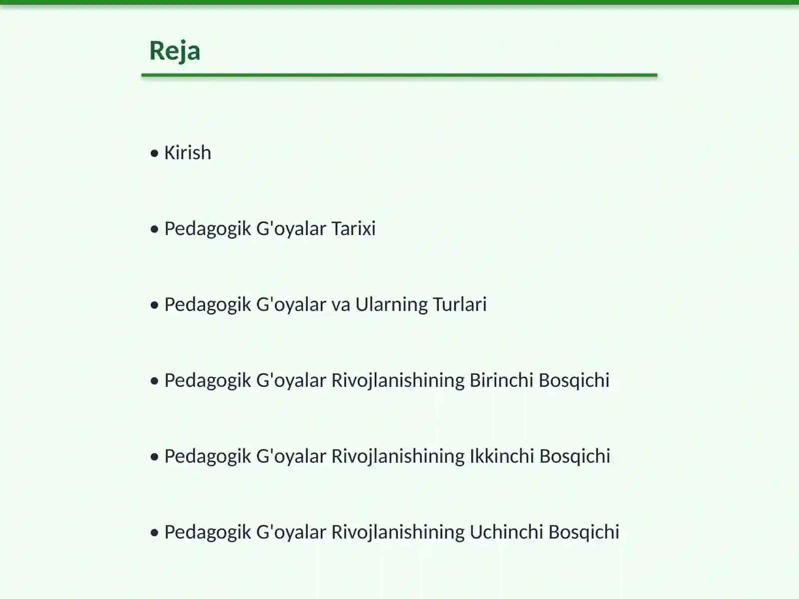 Pedagogik G'oyalarning Rivojlanish Bosqichlari 2