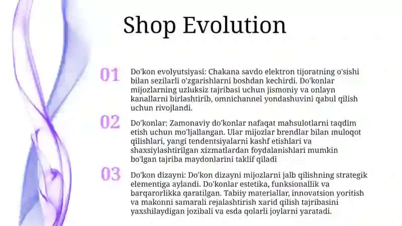 Do'kon evolyutsiyasi 2