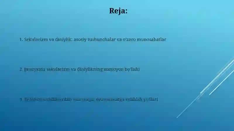 Jamiyat hayotida dunyoviylik va diniylik mutanosibligi 2
