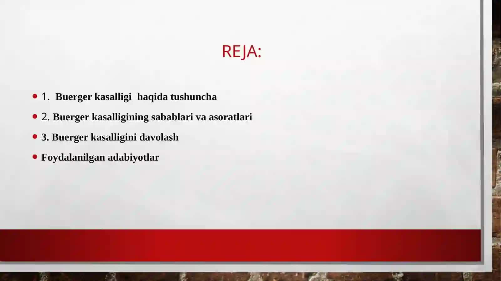 Buerger kasalligihaqidatushuncha 2
