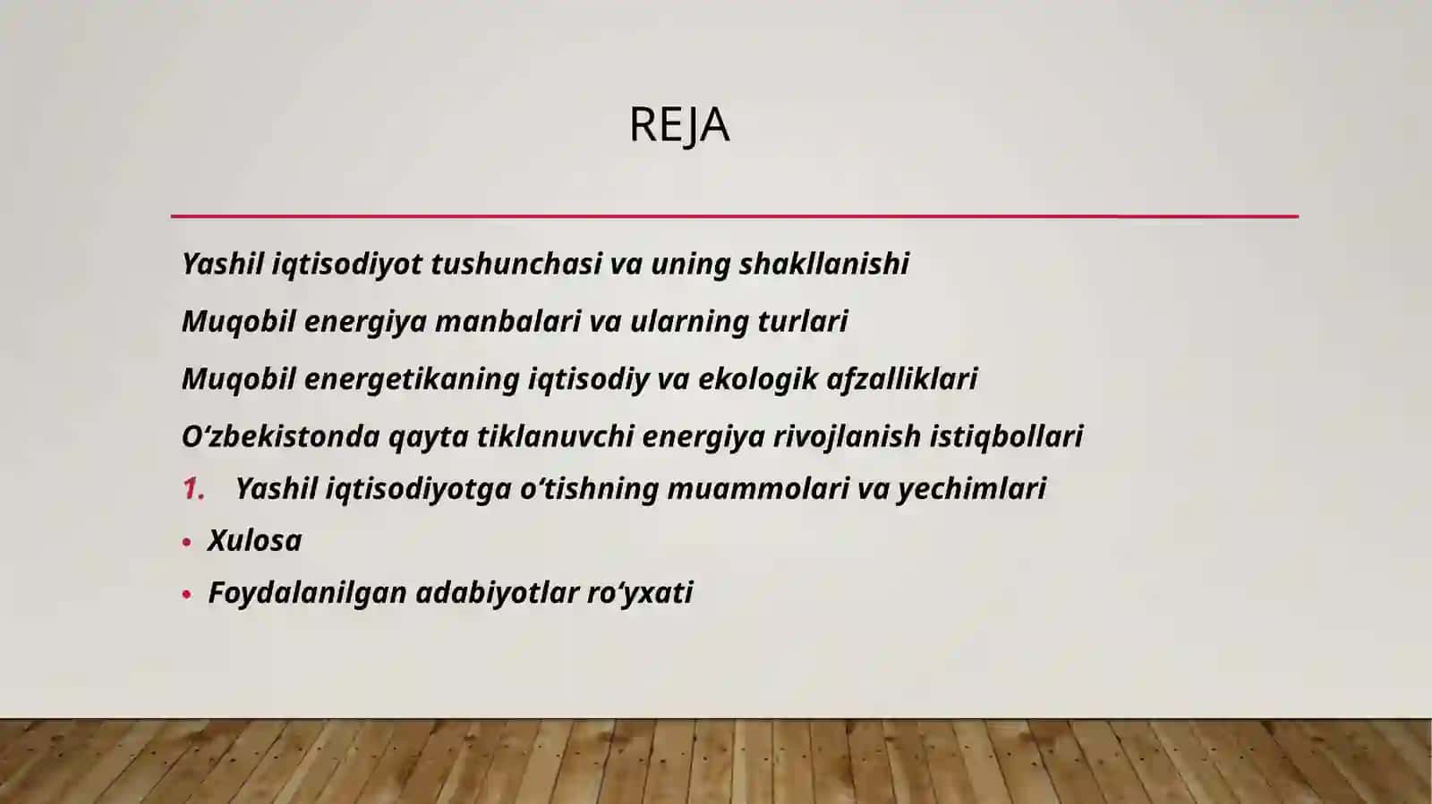 Yashil iqtisodiyot tushunchasi 2