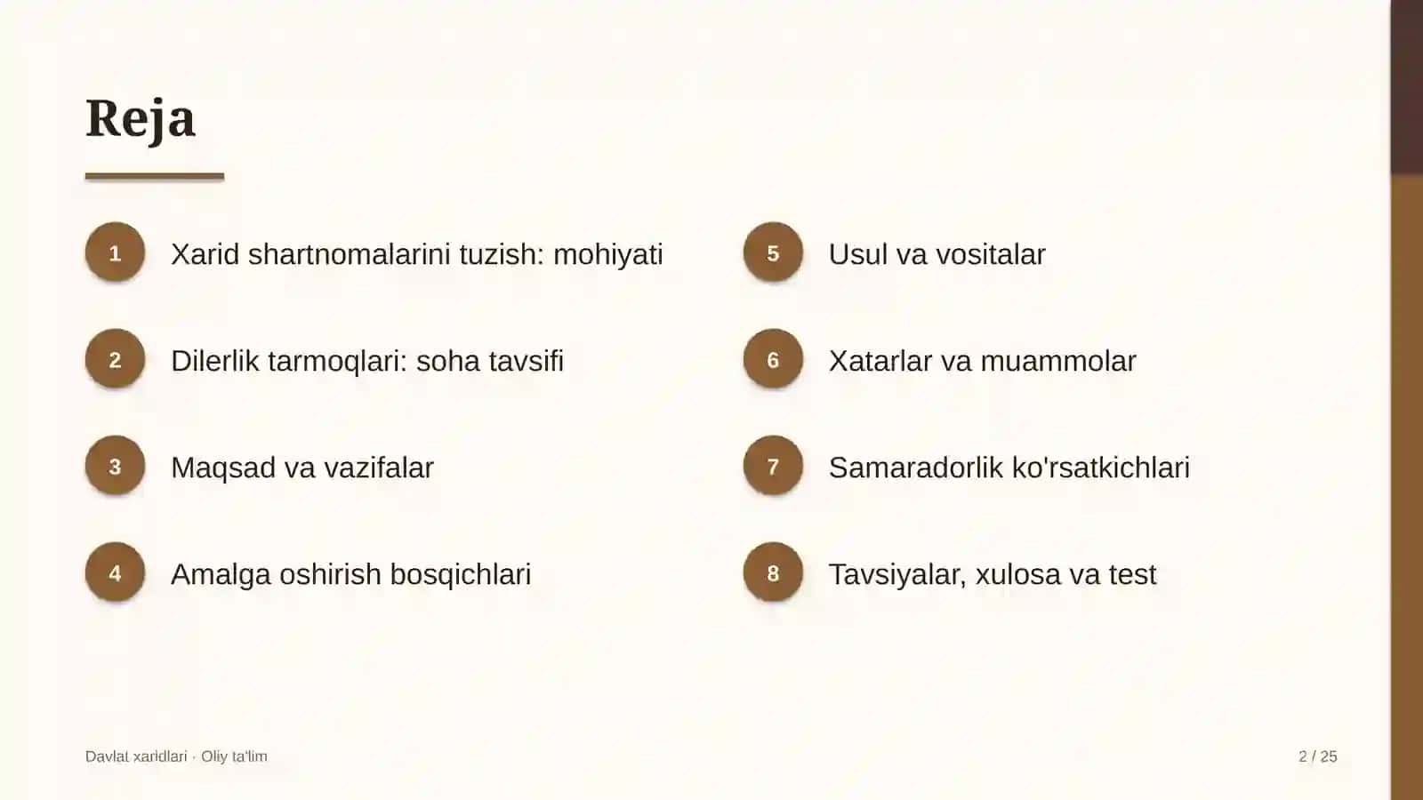 dilerlik tarmoqlarida xarid shartnomalarini tuzish 7097 2