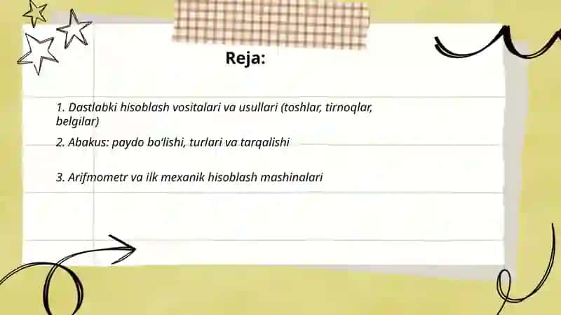 Hisoblash texnikasining rivojlanish tarixi 2