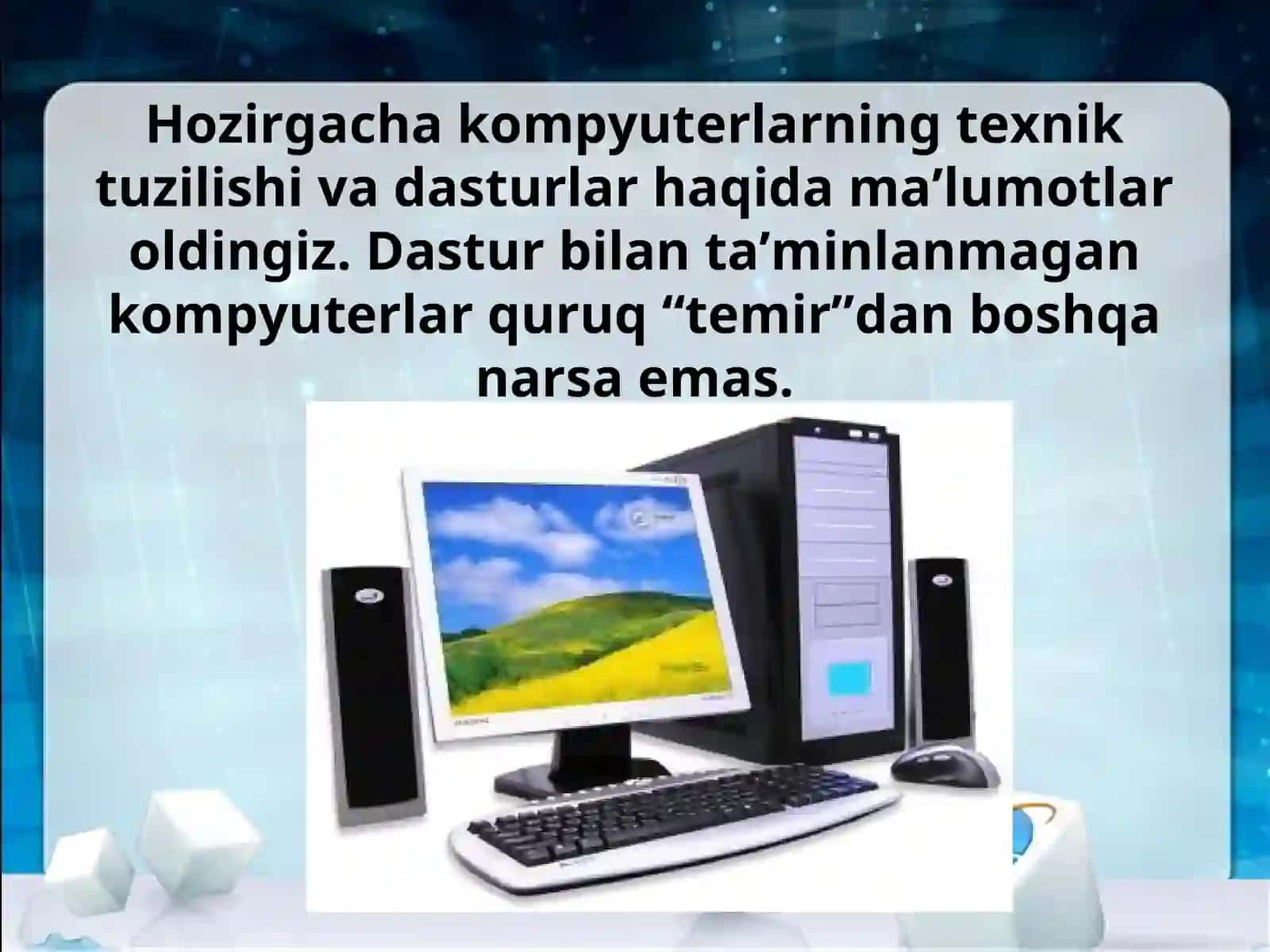 Kompyuterlarning dasturiy ta’minoti 2