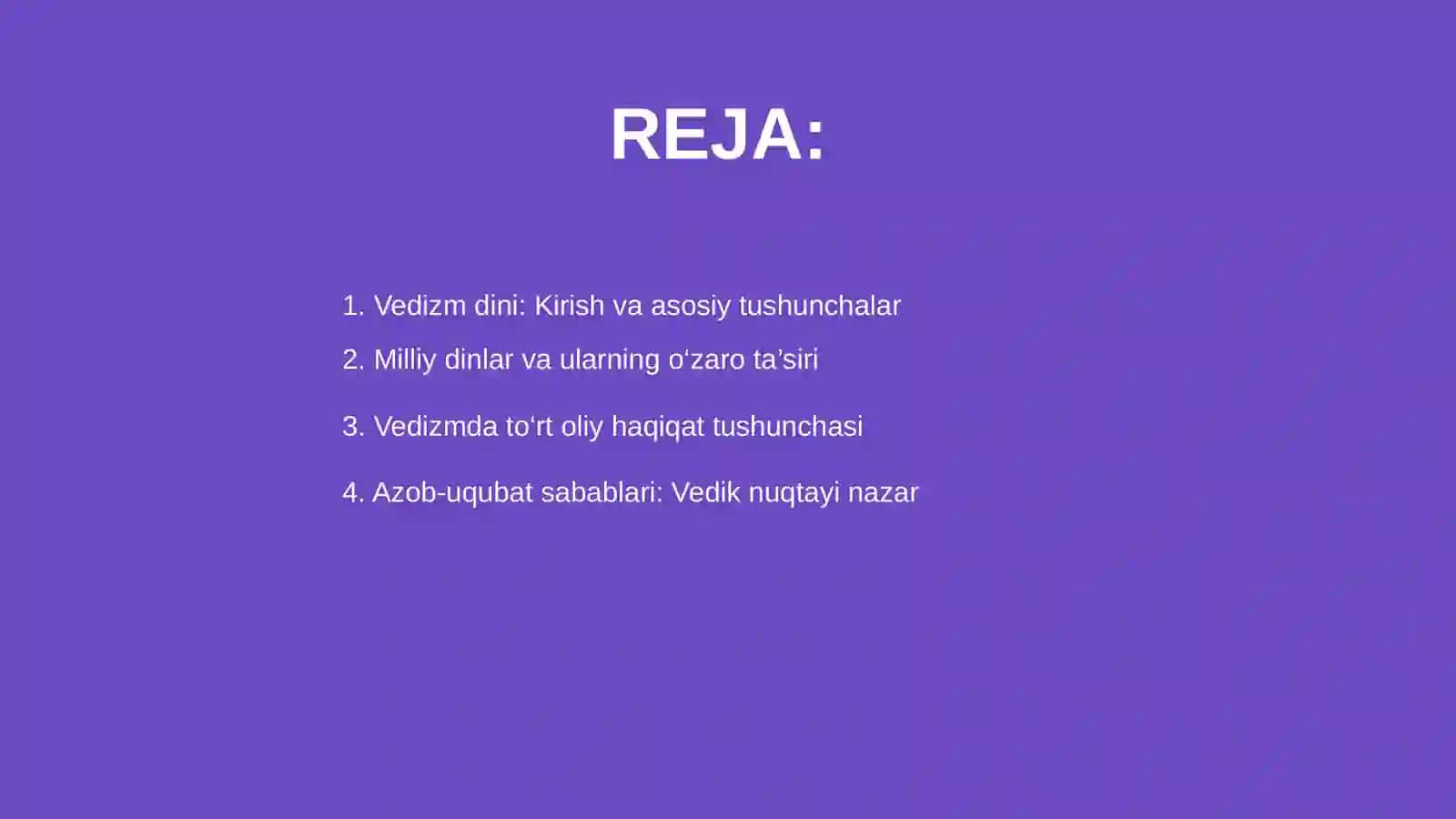 Vedizm dini talimoti 2