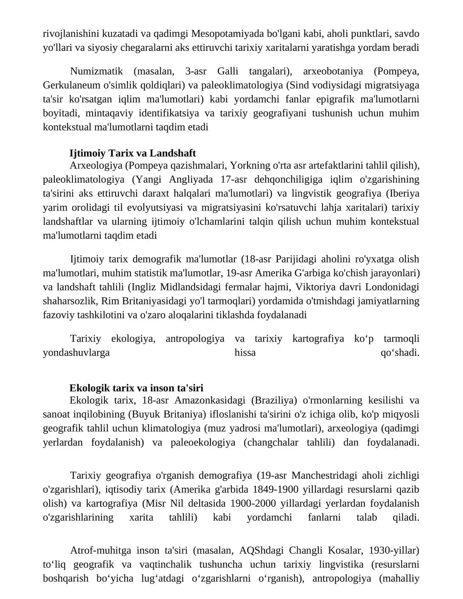 Tarixiy geografiyani oʻrganish 2