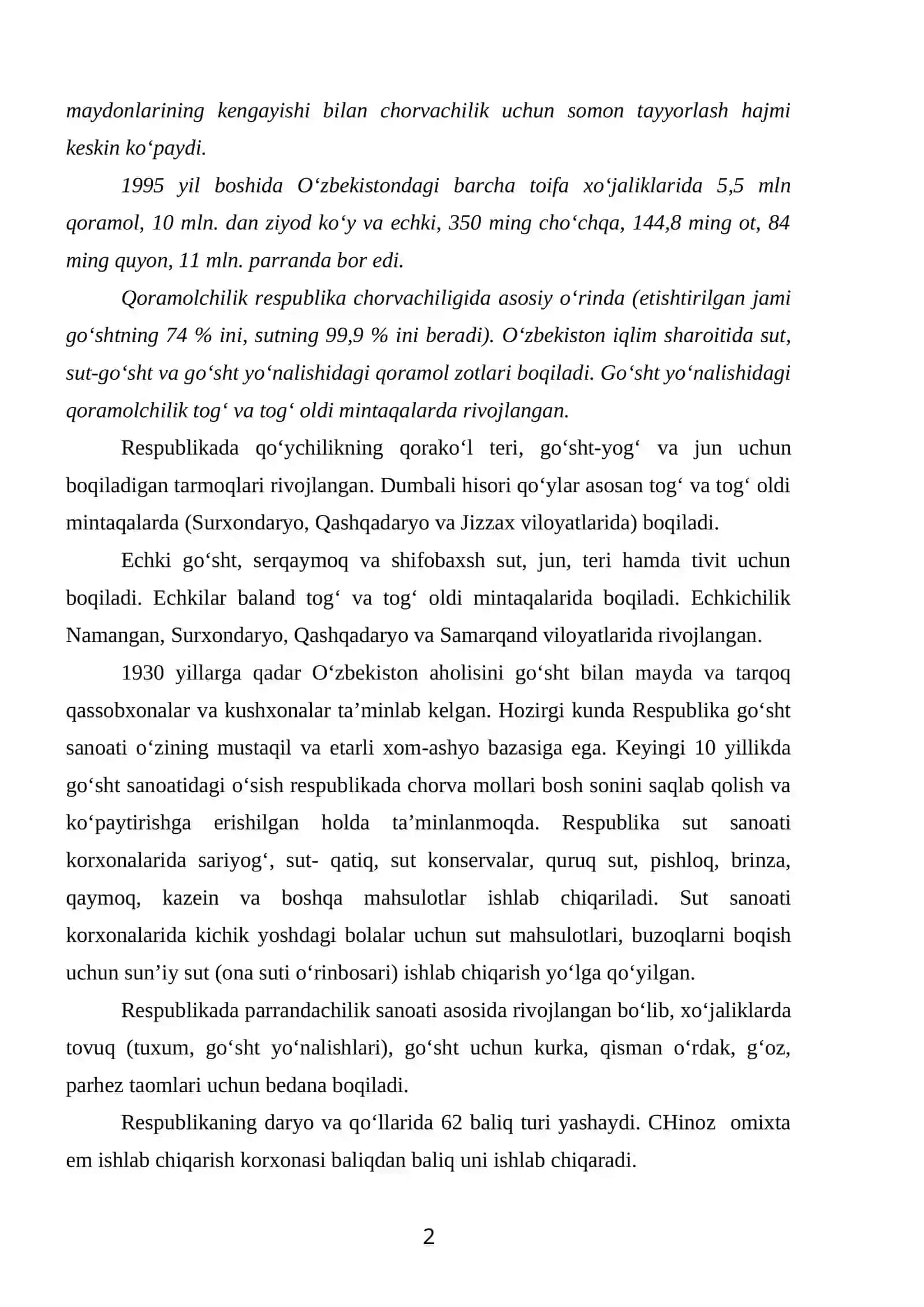 Omixta yem ishlab chiqarish texnologiyasi 2