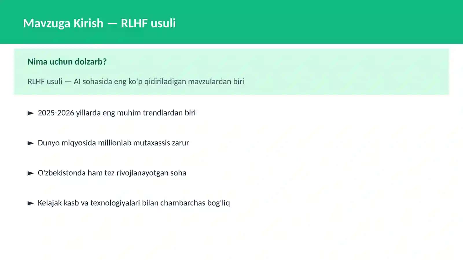 RLHF usuli 2