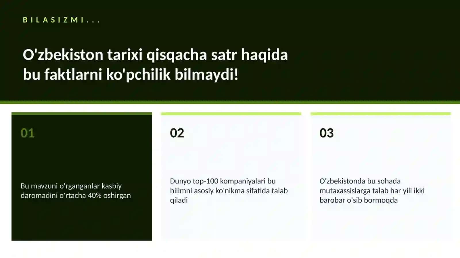 O'zbekiston tarixi qisqacha satr 2