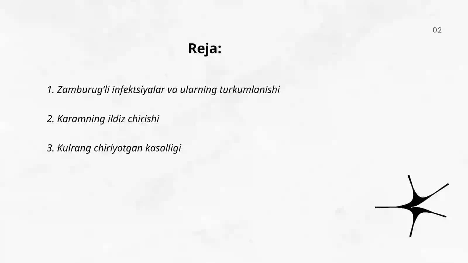 Issiqxonada karam ekinlarining zamburug’li kasalliklari 2