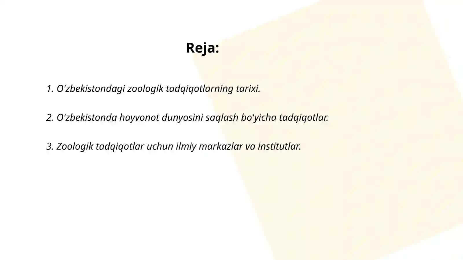 O'zbekistonda zoologik tadqiqotlarning rivojlanishi 2