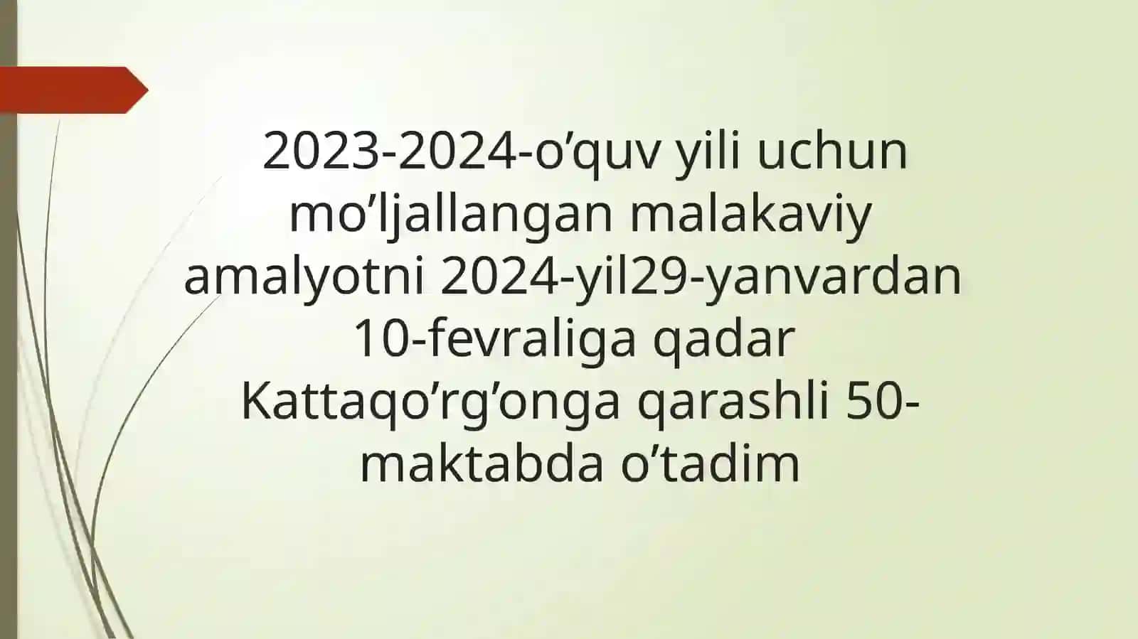 Matimatika va Informatika Malakaviy Amalyotlar 2