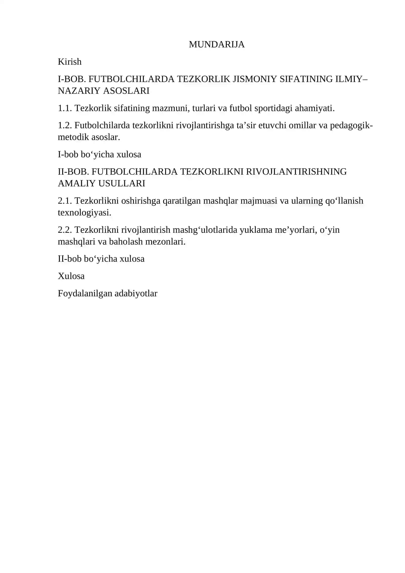 Jismoniy madaniyat nazariyasi va uni o‘qitish metodikasi 2