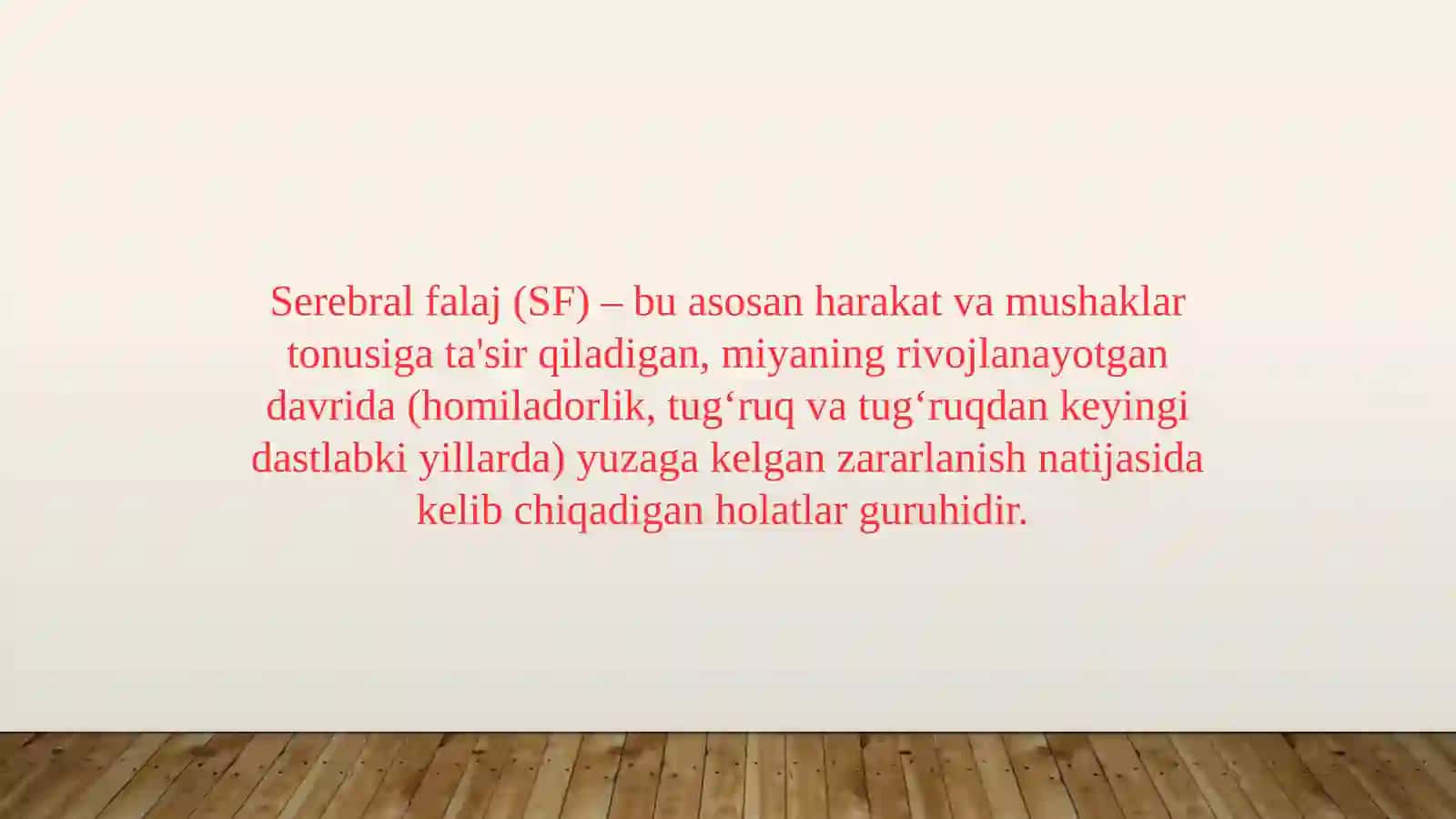Serebralfalaj bo'lgan bolalar xususiyatlari va ular bilanolib boriladigan korreksion pedagogikishlar 2