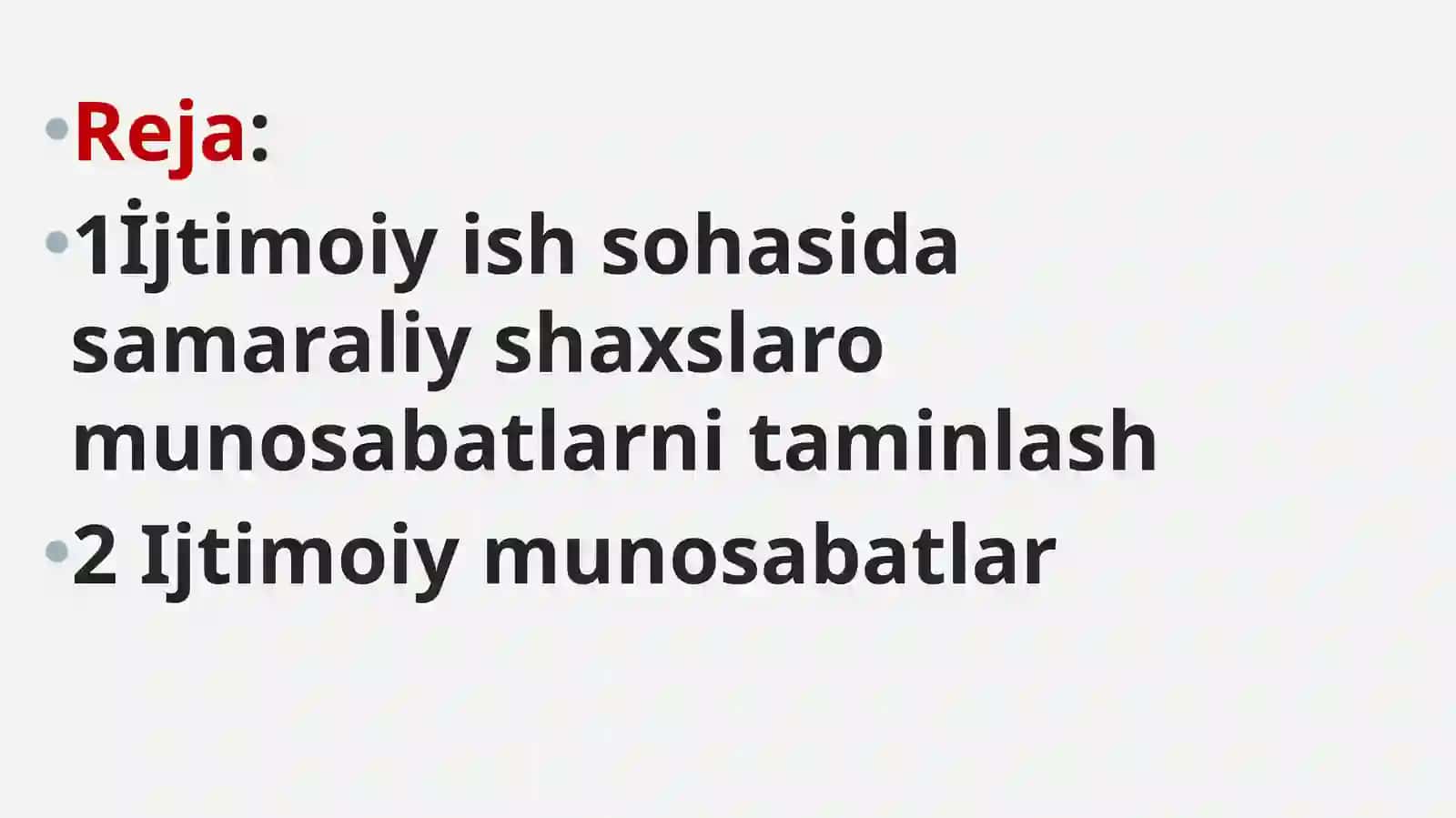 Ijtimoiy ish sohasida samaraliy shaxslaro munosabatlarni taminlash 2