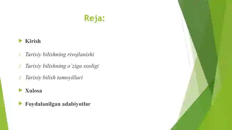 Tarixni bilishning ahamiyati 2