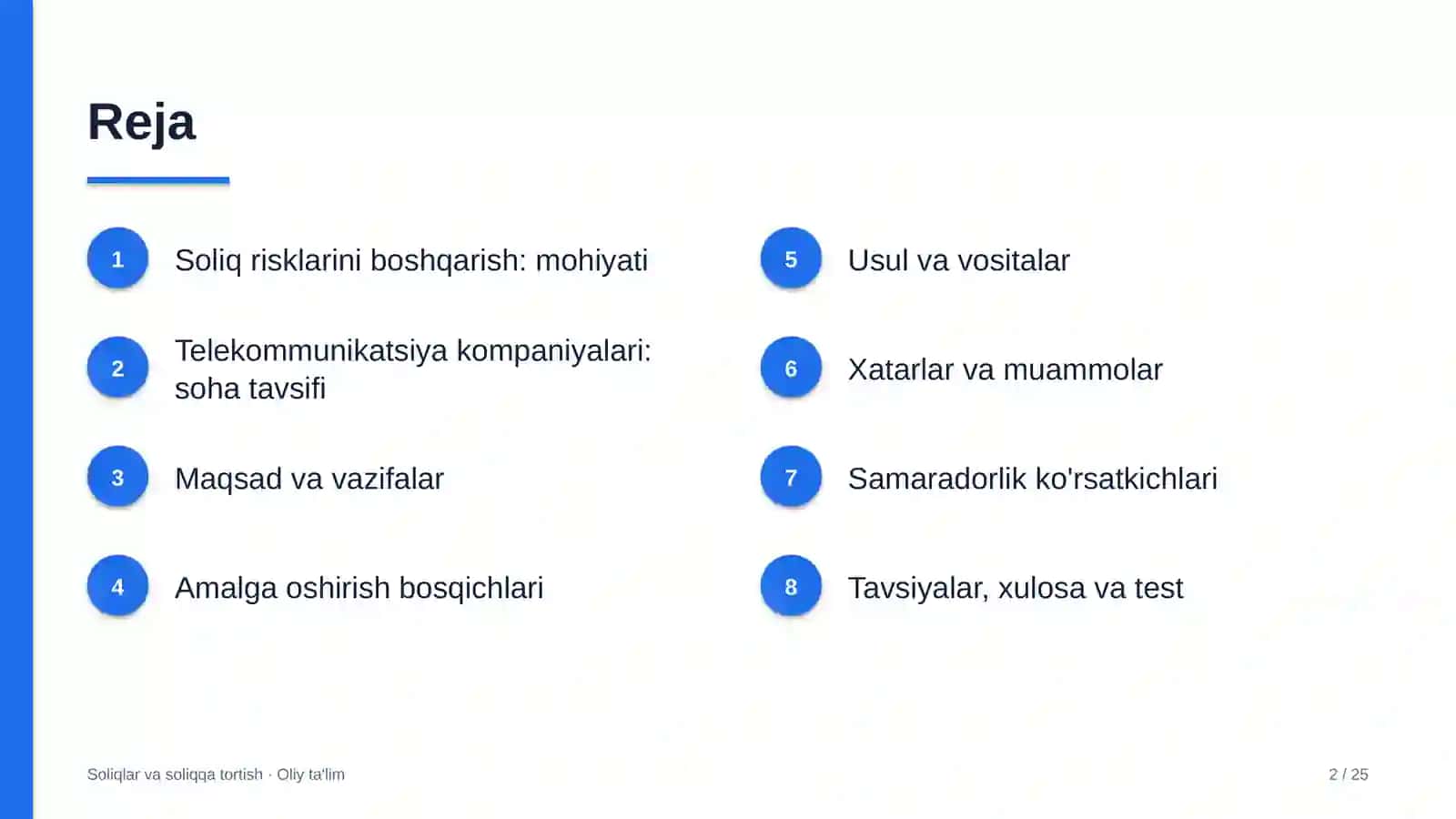 telekommunikatsiya kompaniyalarida soliq risklarini boshqarish 2645 2
