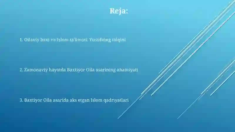 Shayx Muxammad Sodiq Muhammad Yusuf hazratlarining Baxtiyor oila asarida islom qadriyatlari talqini 2