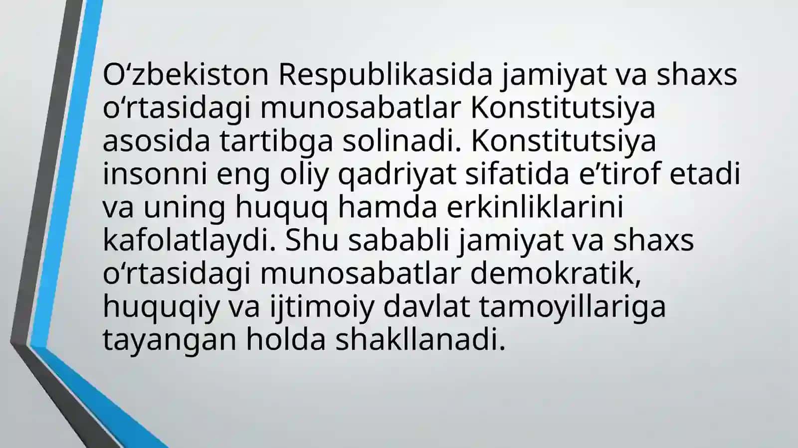 O'zbda jamiyat va shaxs munosabatlarining konstitutsiyaviy 2