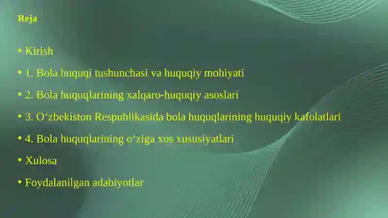 Bolahuquqi tushunchasi va uning o‘ziga xos xususiyatlari 2