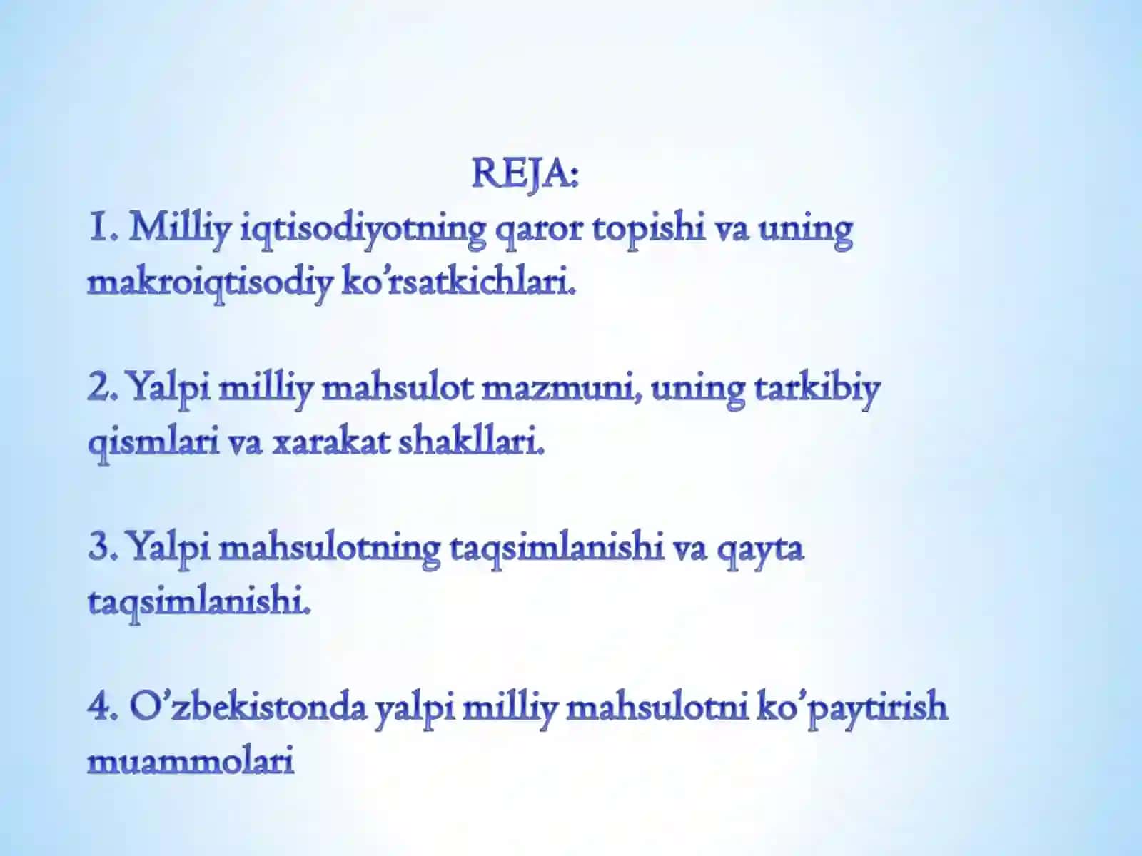 Milliy iqtisodiyot 2