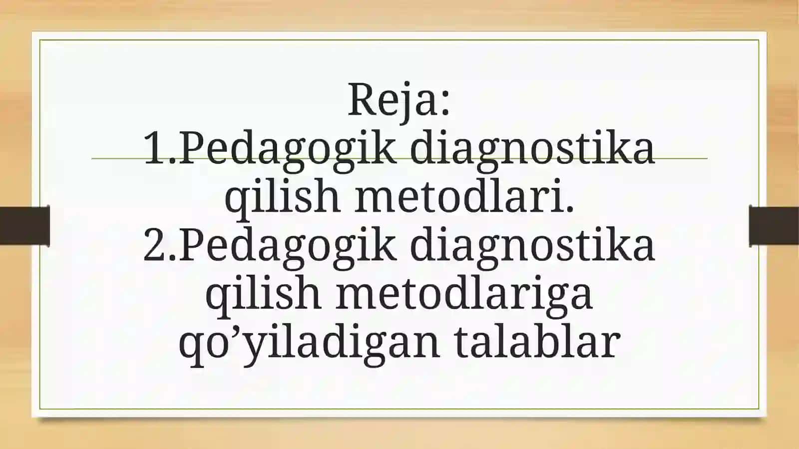 PEDAGOGIK KUZATUV 2