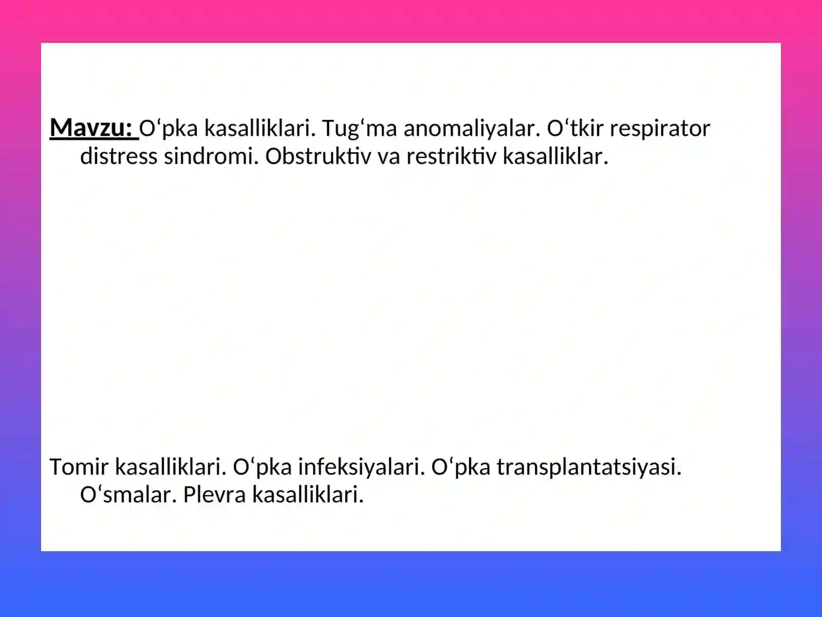 PATOLOGIK ANATOMIYA 2