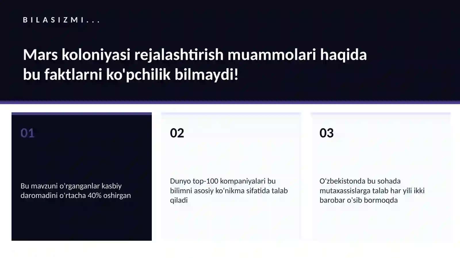 Mars koloniyasi rejalashtirish muammolari 2