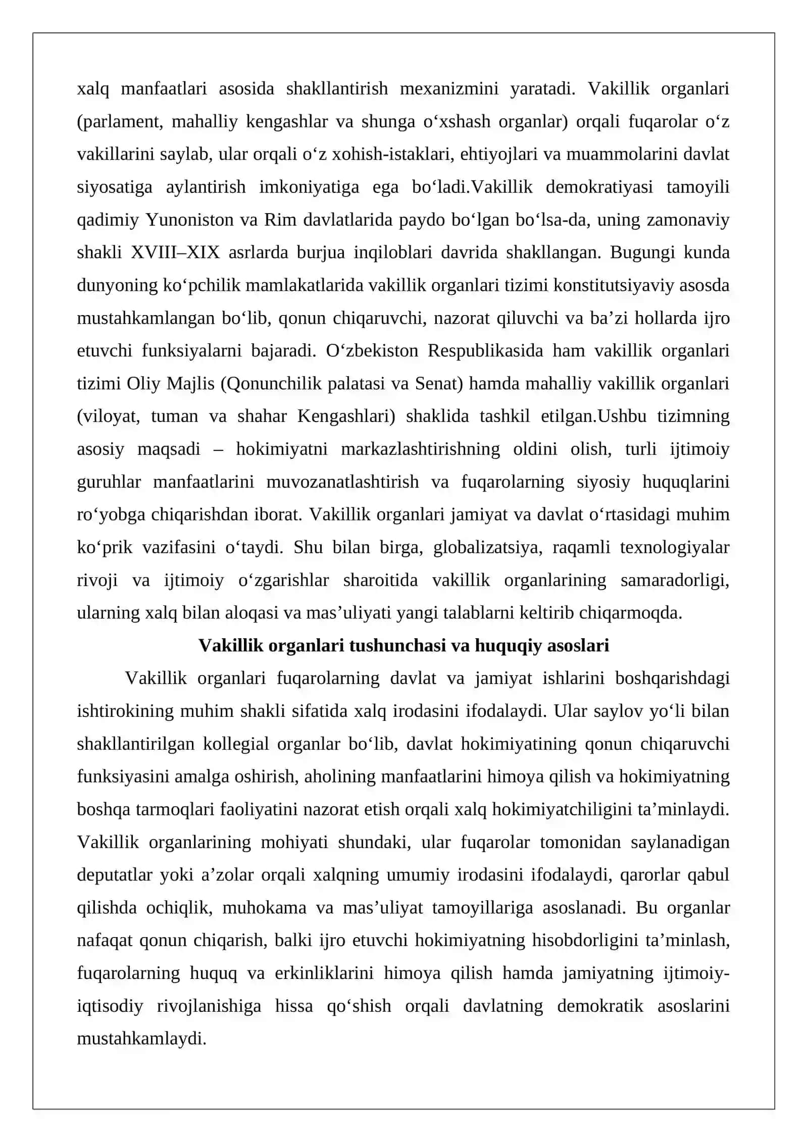 Davlat boshqaruvida vakillik organlari tizimi 2