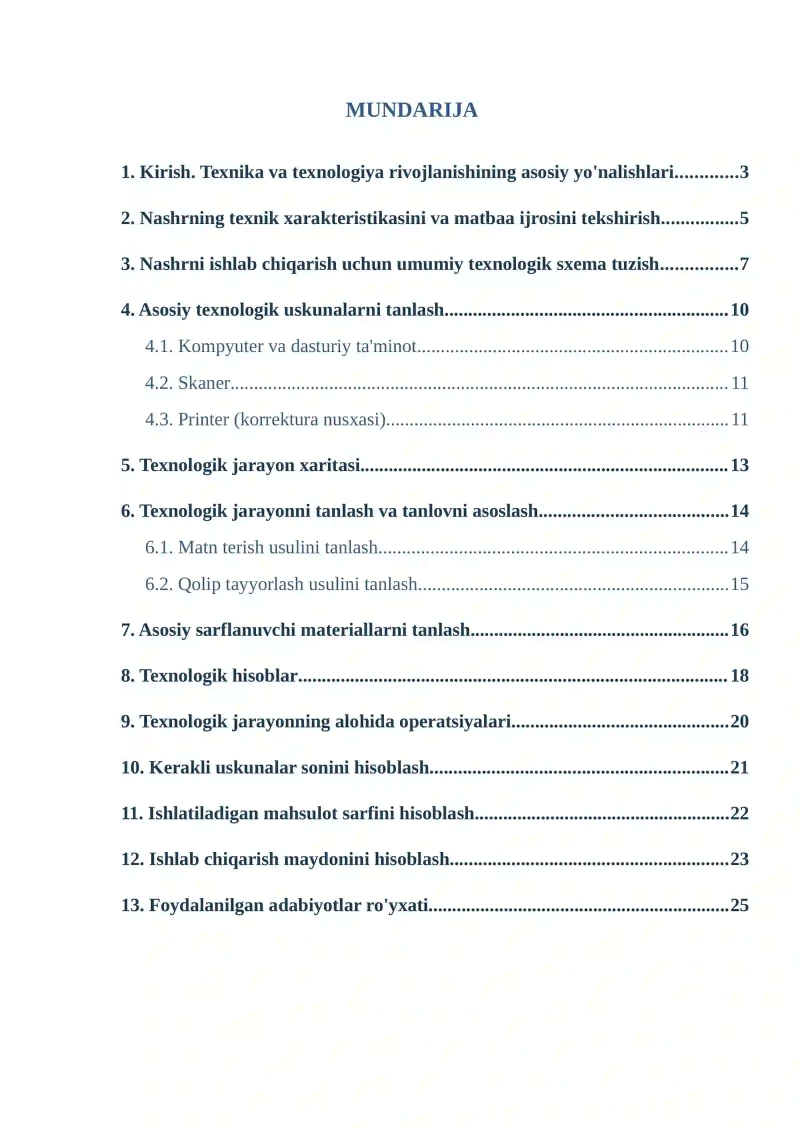 BOSMA QOLIP TAYYORLASH TEXNOLOGIYASI 2