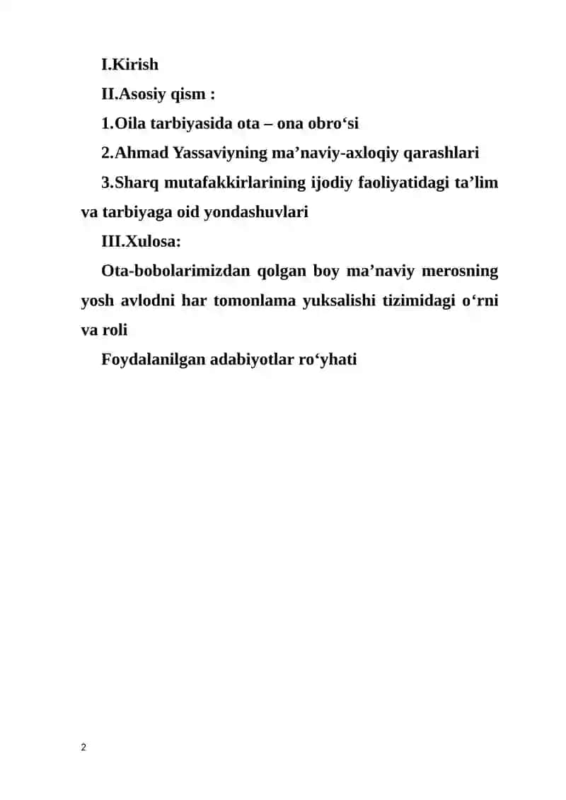 Qadimgi davrlarda o‘rta osiyoda oila tarbiyasiga oid qarashlar 2