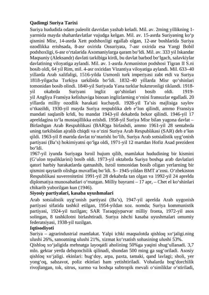 Suriya Arab Respublikasi 2