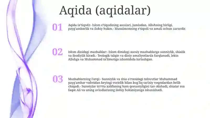 Islom Dinidagi Mazhablar 2
