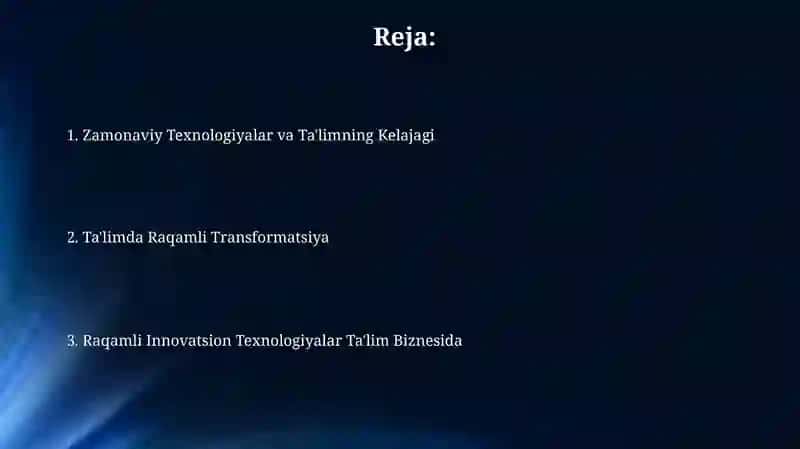 Raqamli Innovatsion Texnologiyalar Ta'lim Biznesida 2