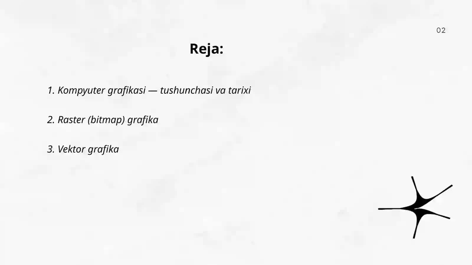 Kompyuter grafikasi va uning turlari 2
