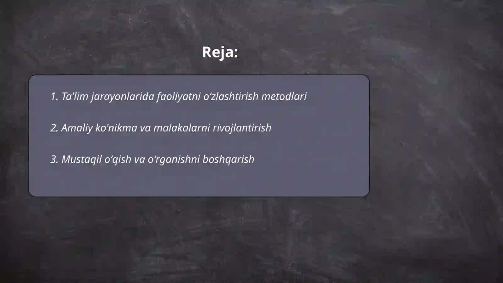 Ta'lim jarayonlarida faoliyatni oʻzlashtirish metodlari 2