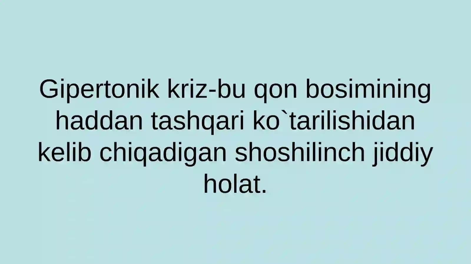 Gipertonik kriz 2