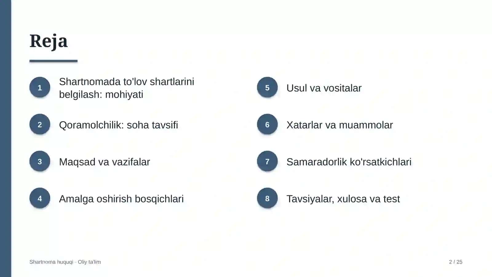 qoramolchilikda to'lov shartlarini shartnomada belgilash 7705 2