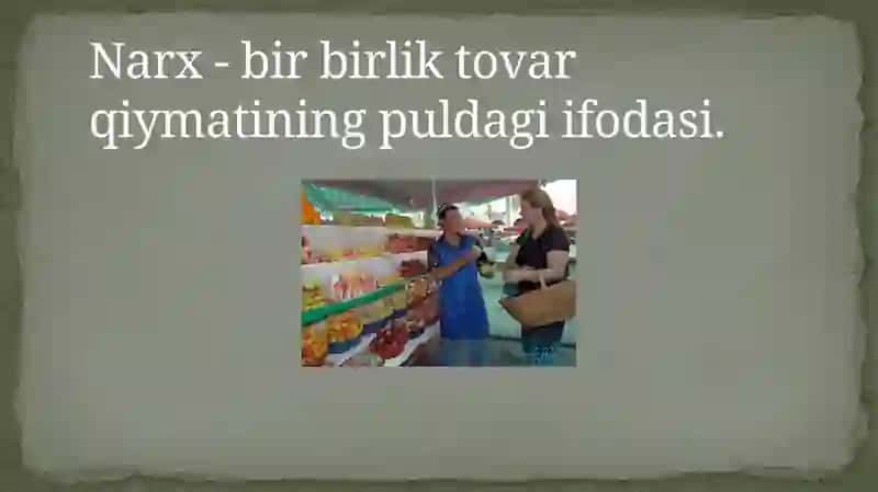 BOZORLAR VA NARXLAR 2