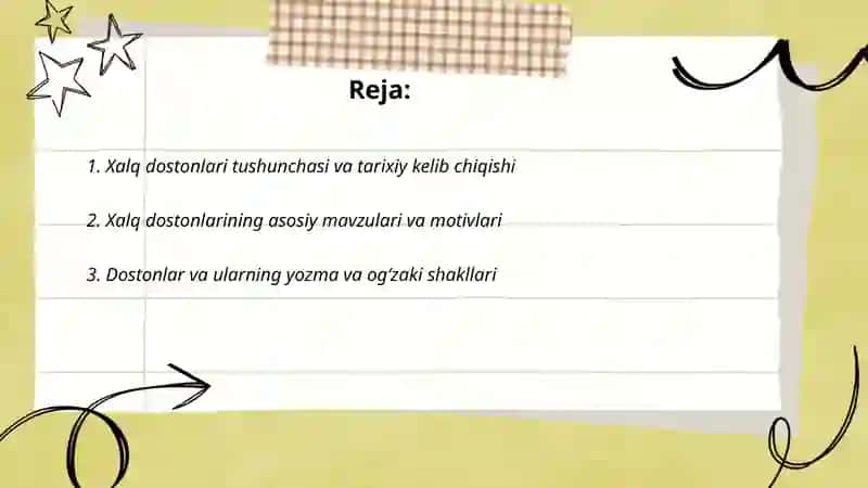 Xalq dostonlari va ularning turlari 2