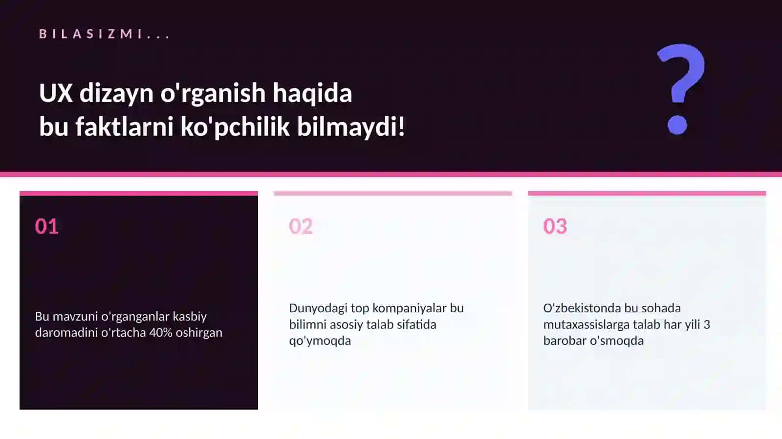 UX dizayn o'rganish 2