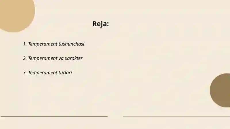 Temperament 2
