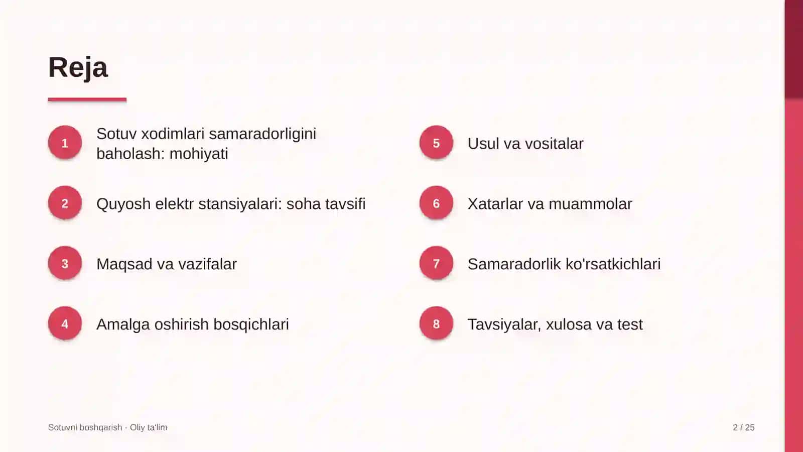 quyosh elektr stansiyalarida sotuv xodimlari samaradorligini baholash 5122 2