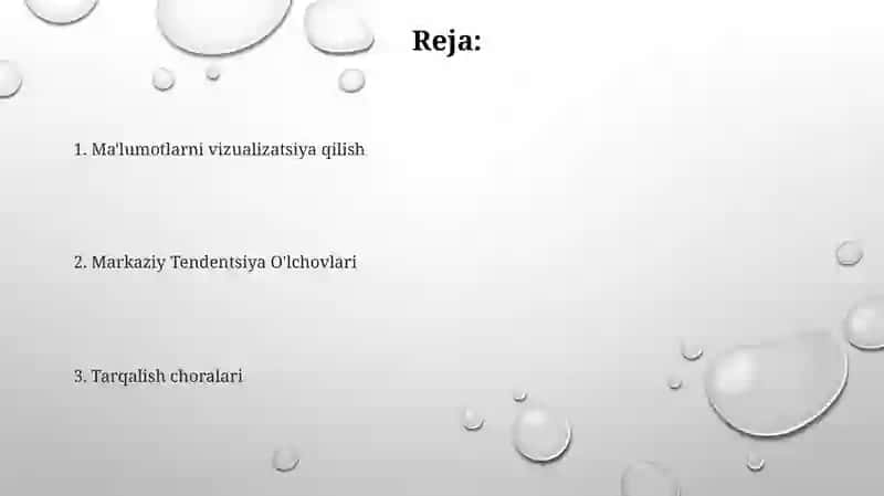 Tavsifiy statistikalar tahlili 2