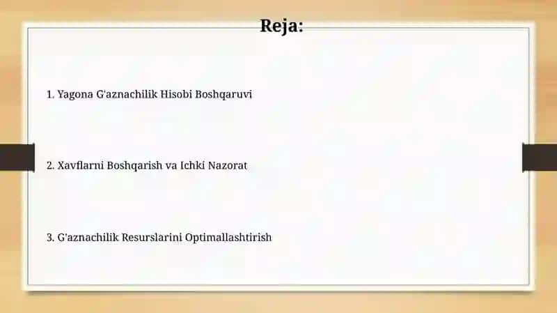 Mablag'larni Boshqarish va Nazorat Qilish 2