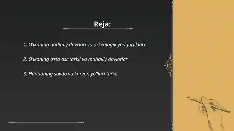 O’lka tarixini o’rganish 2